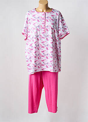 Pyjama tissage jersey rose PEIGNORA femme