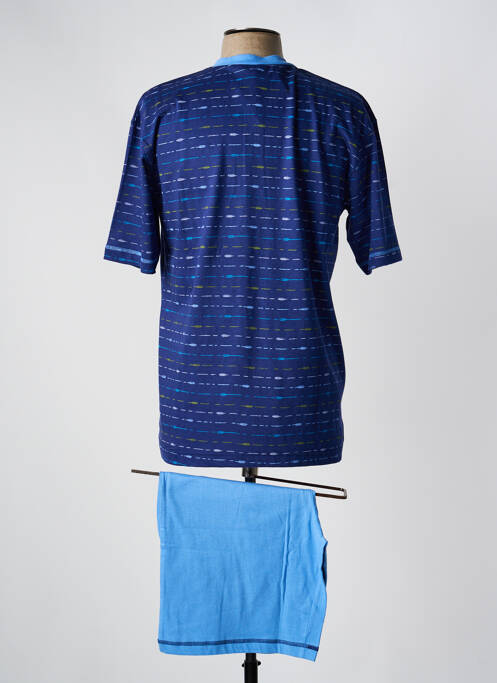 Pyjama bas short bleu JET homme