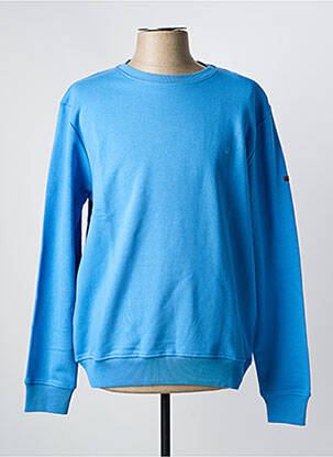 Sweat-shirt stretch manches longues bleu REDEMOND homme