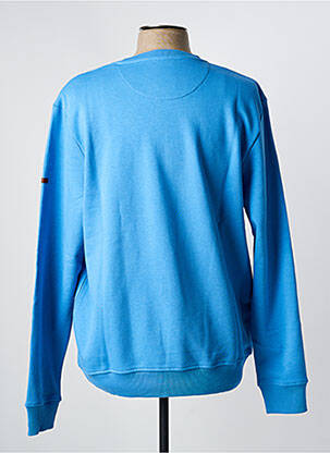 Sweat-shirt stretch manches longues bleu REDEMOND homme