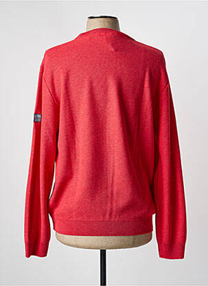 Pull maille souple et aérée manches longues rouge RHODAMEL homme