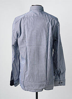 Chemise manches longues imprimé carreaux bleu JUPITER homme