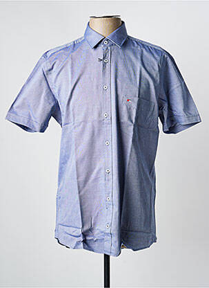 Chemise manches longues coupe cintrée bleu JUPITER homme