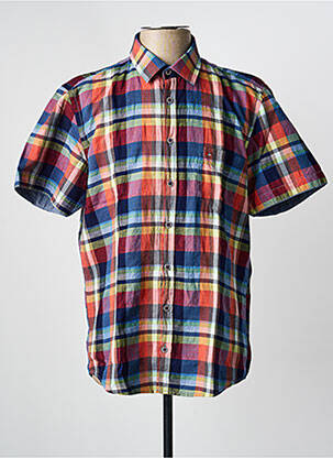 Chemise manches courtes poches bleu JUPITER homme