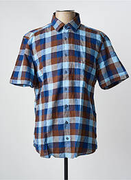 Chemise manches courtes poches bleu JUPITER homme