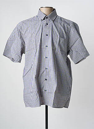 Chemise manches courtes poches bleu JUPITER homme