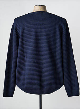 Pull stretch manches longues bleu RHODAMEL homme