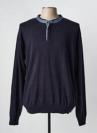 Pull stretch manches longues bleu EASYLINE homme