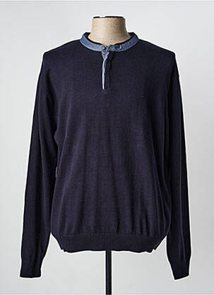 Pull stretch manches longues bleu EASYLINE homme