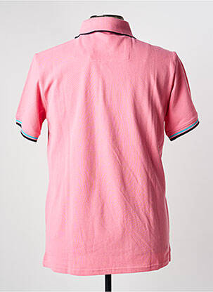 Polo stretch manches courtes rose CAMBRIDGE homme