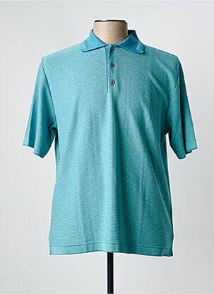 Pull stretch manches courtes bleu RHODAMEL homme