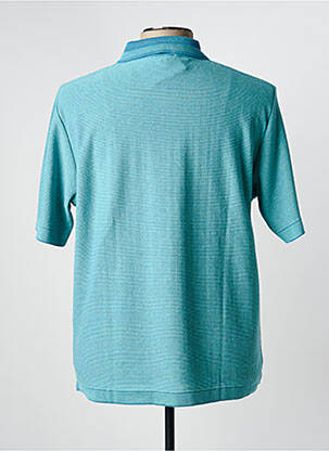 Pull stretch manches courtes bleu RHODAMEL homme