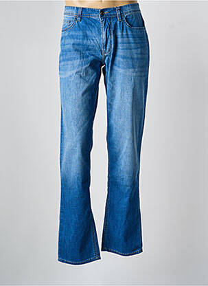 Jeans coupe droite stretch taille normale bleu HATTRIC homme