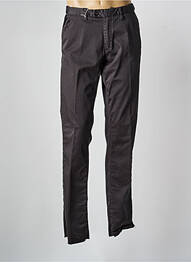 Pantalon chino tissage popeline taille normale gris KITISO homme