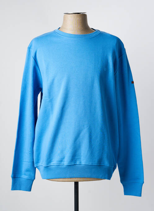 Sweat-shirt stretch manches longues bleu REDEMOND homme