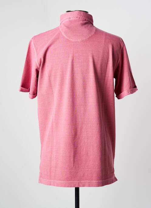 Polo coupe cintrée manches courtes rose REDMOND homme