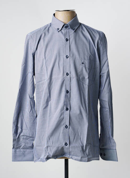 Chemise manches longues poches bleu JUPITER homme