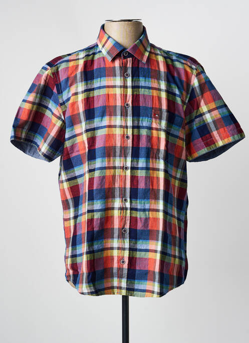 Chemise manches courtes poches bleu JUPITER homme