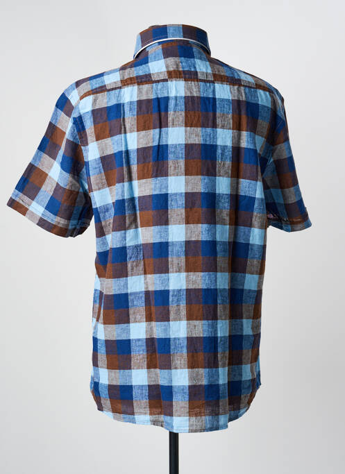 Chemise manches courtes poches bleu JUPITER homme