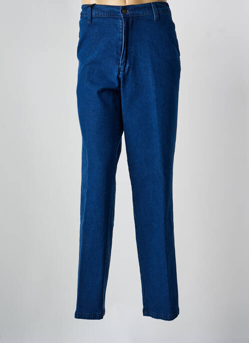 Jeans coupe droite stretch taille normale bleu PIERRE D'ARLANC homme
