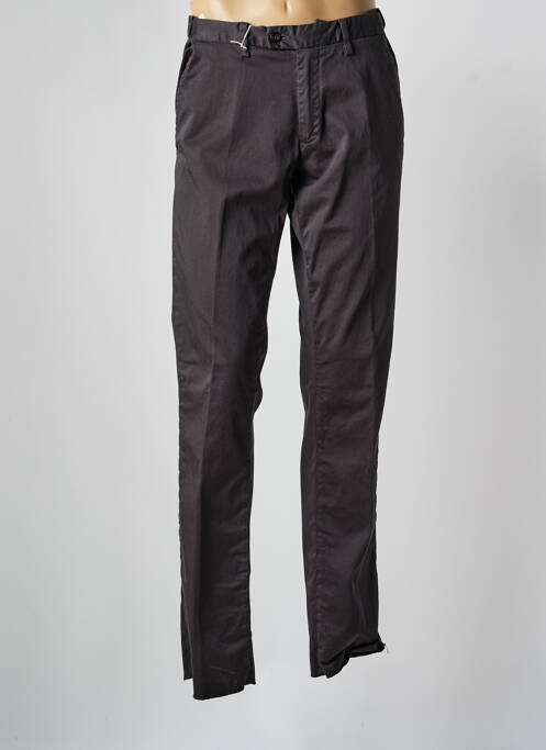 Pantalon chino tissage popeline taille normale gris KITISO homme