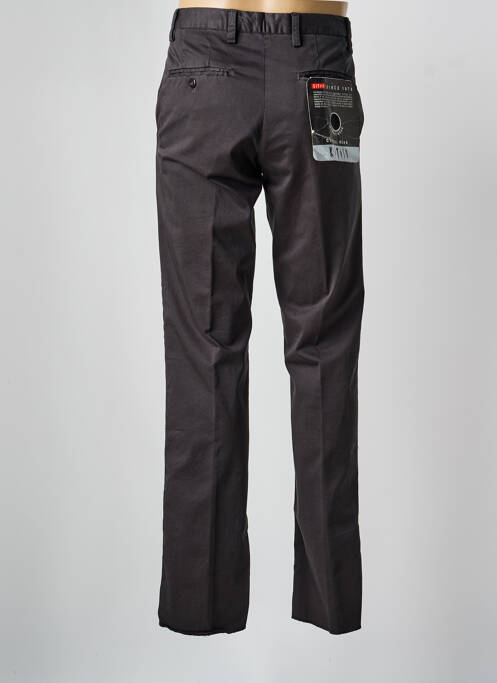 Pantalon chino tissage popeline taille normale gris KITISO homme