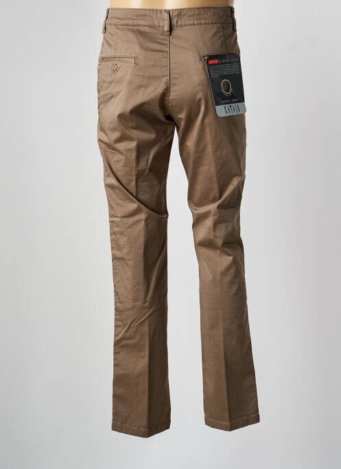 Pantalon chino marron KITISO homme