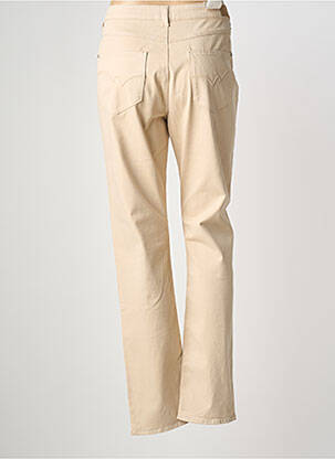 Jeans coupe droite stretch taille normale beige KANOPE femme