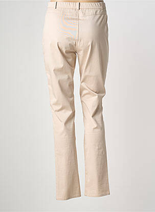 Pantalon slim taille élastique taille normale beige GEVANA femme