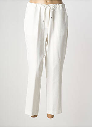 Pantalon 7/8 taille élastique taille normale beige JULIE GUERLANDE femme
