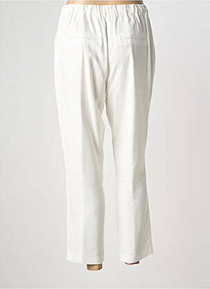 Pantalon 7/8 tissage popeline taille normale beige JULIE GUERLANDE femme