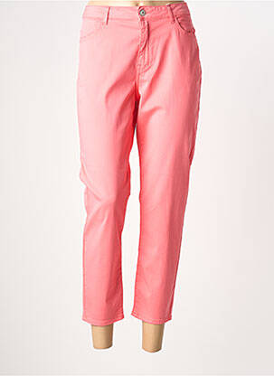 Pantalon 7/8 stretch taille normale rose KANOPE femme