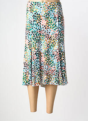 Jupe mi-longue stretch vert TELMAIL femme