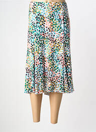 Jupe mi-longue stretch vert TELMAIL femme