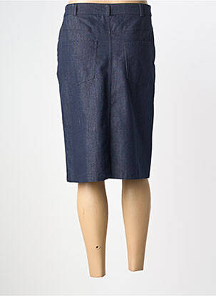 Jupe mi-longue taille haute bleu GRIFFON femme