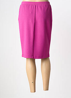Jupe mi-longue stretch rose TELMAIL femme