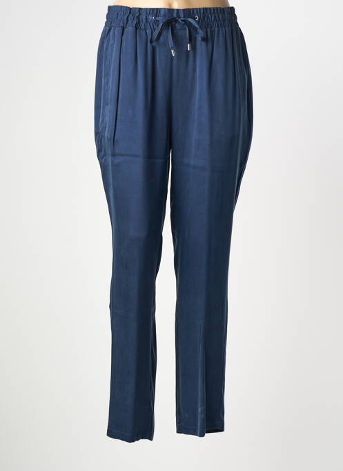 Pantalon slim taille élastique taille normale bleu JULIE GUERLANDE femme
