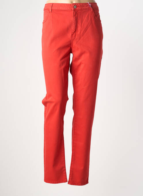 Jeans coupe slim stretch taille normale orange KANOPE femme