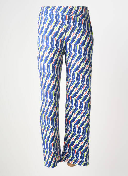 Pantalon 7/8 stretch taille normale bleu SCORZZO femme