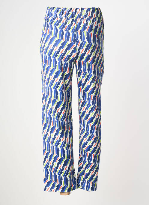 Pantalon 7/8 stretch taille normale bleu SCORZZO femme