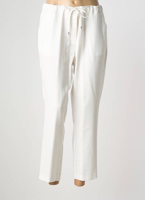 Pantalon 7/8 taille élastique taille normale beige JULIE GUERLANDE femme