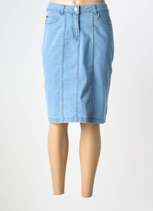 Jupe mi-longue bleu AGATHE & LOUISE femme