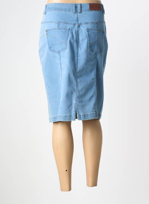 Jupe mi-longue bleu AGATHE & LOUISE femme