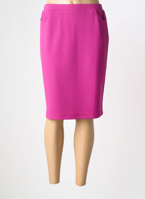 Jupe mi-longue rose TELMAIL femme