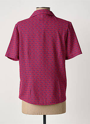 Chemisier manches courtes manches courtes violet ELEANE femme