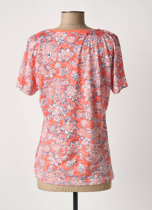 T-shirt col v manches courtes orange CONCEPT K femme