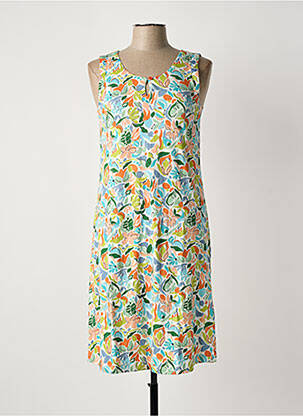 Robe mi-longue bleu AGATHE & LOUISE femme