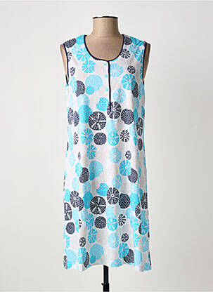 Chemise de nuit stretch bleu PEIGNORA femme