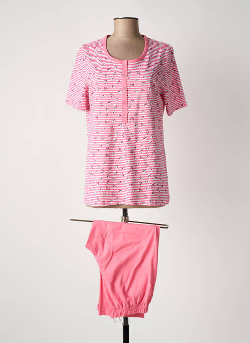 Pyjama manches courtes rose RINGELLA femme