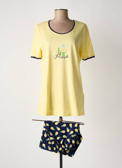 Pyjashort col rond jaune RINGELLA femme